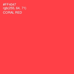 #FF4047 - Coral Red Color Image